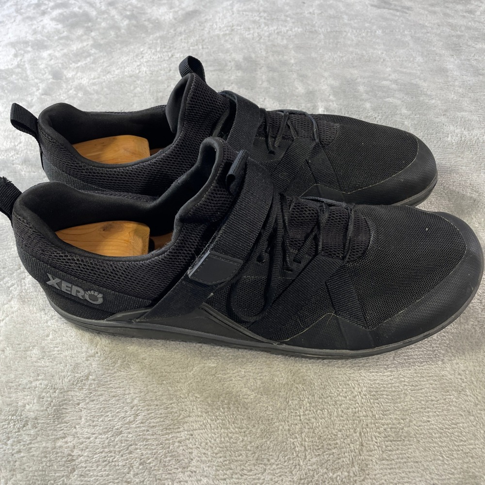 Xero Shoes Mens Forza Trainer Black Barefoot Minimalist Cross Training Size 12